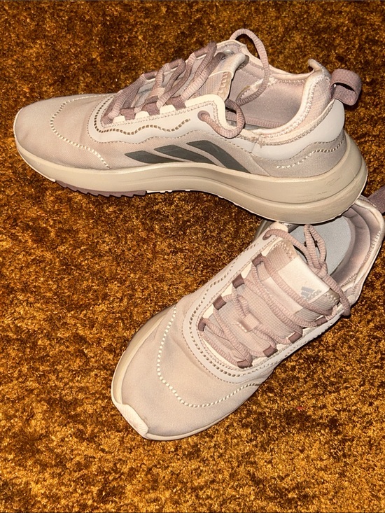 adidas Shoes - adidas Women’s Pale Pink Cloudfoam Lace-Up Sneakers